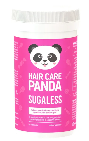 Maisto papildas HAIR CARE PANDA Sugaless kapsules N60