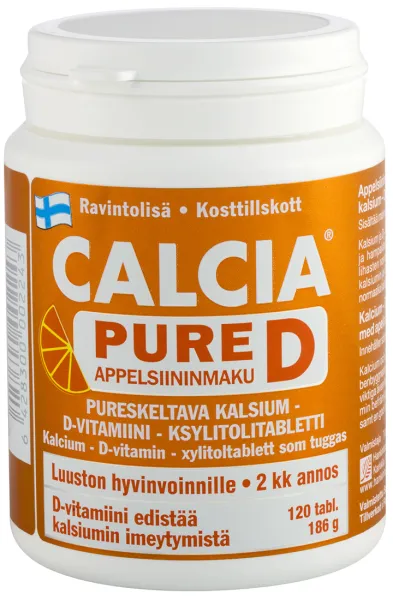 Maisto papildas HANKINTATUKKU CALCIA PURE D ORANGE N120