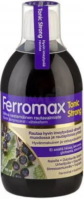 Maisto papildas HANKINTATUKKU FERROMAX TONIC STRONG su geležimi 500ml