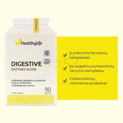 Maisto papildas HERBAVEL Digestive Enzymes Blend N90