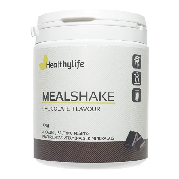 Maisto papildas HERBAVEL Mealshake milteliai kokteiliui 300g (šokolado sk)
