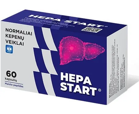 Maisto papildas Hepa start kapsulės N60