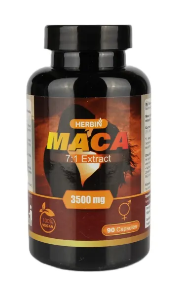 Maisto papildas HERBIN Maca extraktas N90 kaps.