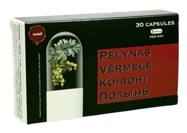 Maisto papildas HERBIN Pelynas kapsulės N30