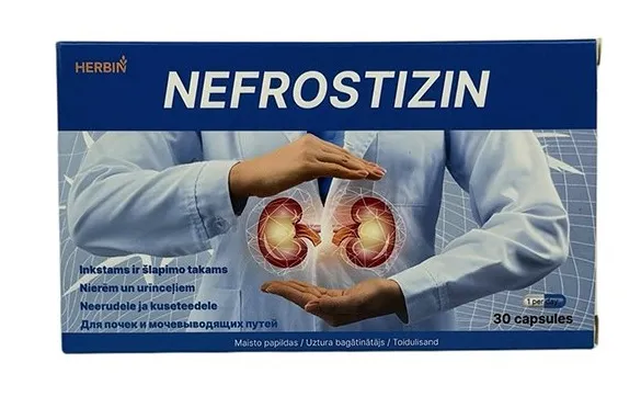 Maisto papildas HERBIN Nefrostizin inkstams kapsulės N30
