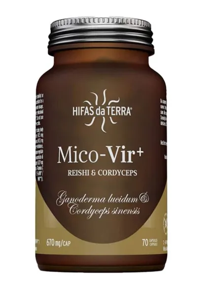 Maisto papildas HIFAS DA TERRA Mico-VIR+ Reishi&Cordyceps kapsulės N70