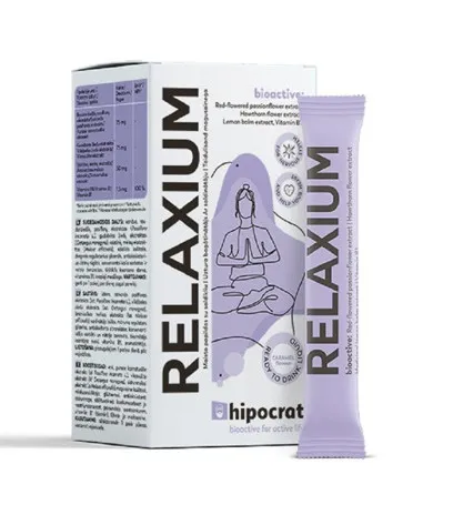 Maisto papildas Hipocrat RELAXIUM gelis (geriamas tirpalas) N10