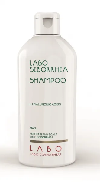 LABO SEBORRHEA šampūnas nuo seborėjos su 3 hialurono rūgštimis VYRAMS 200ml