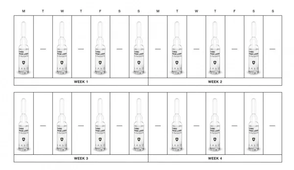 LABO HAIR LOSS 5 Patents ampulės stabdančios plaukų slinkimą MOTERIMS 14 amp. (1 mėn. kursas)