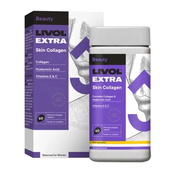 Maisto papildas LIVOL EXTRA Skin Collagen N60