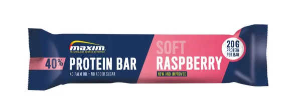 MAXIM Aviečių skonio batonėlis su 40% baltymų N1