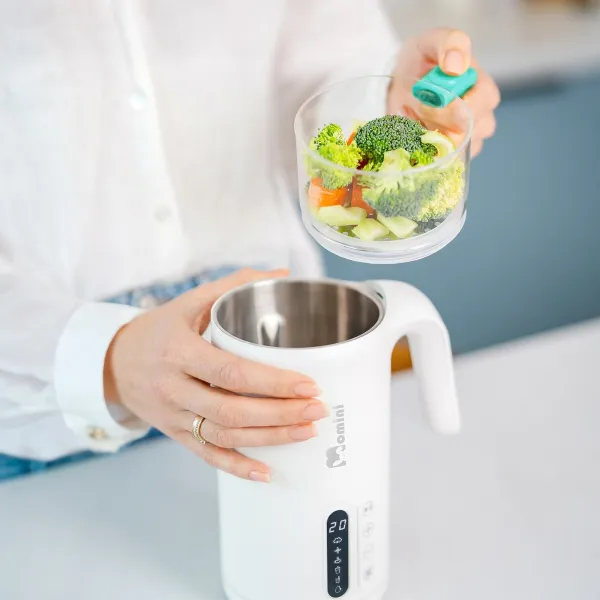 Momini 6in1 Steam Blender with Milk Preparation Function TinyCook