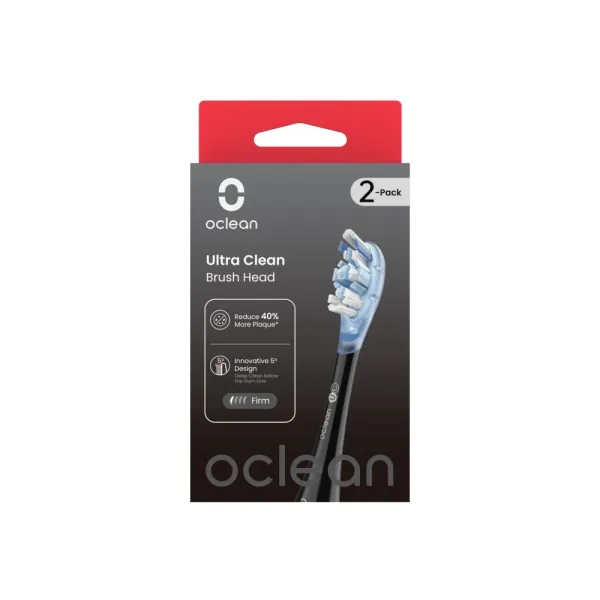 Oclean Ultra Clean Brush Head 2-PK UC02 B02 Black