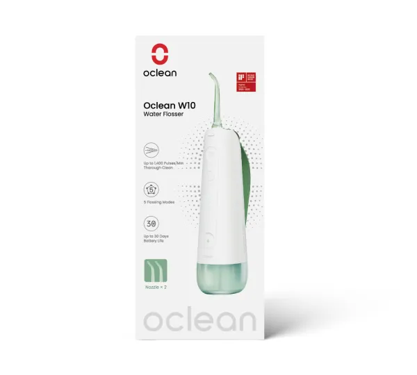 Oclean Oral Irrigator Oclean W10 Green-2 Nozzles