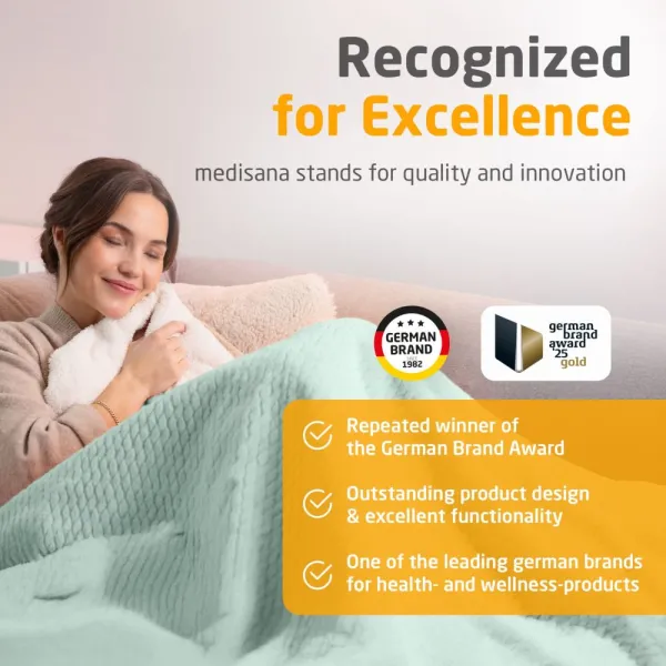 Medisana HB 417 Heated blanket sage green