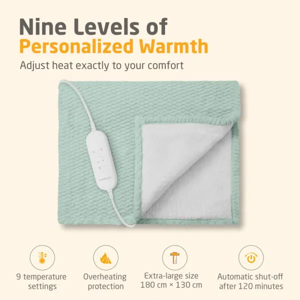 Medisana HB 417 Heated blanket sage green
