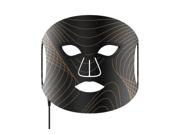 Lunni 7 colors LED and Near-Infrared Light Silicone LED Facial Mask Black