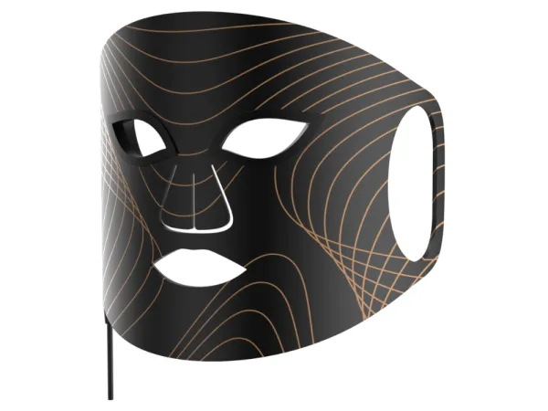 Lunni 7 colors LED and Near-Infrared Light Silicone LED Facial Mask Black