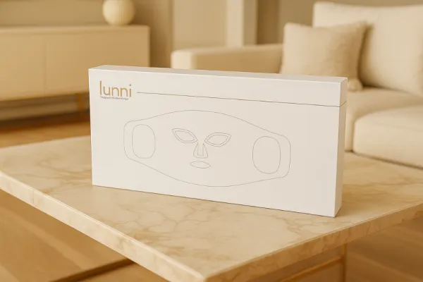 Lunni 7 colors LED and Near-Infrared Light Silicone LED Facial Mask White