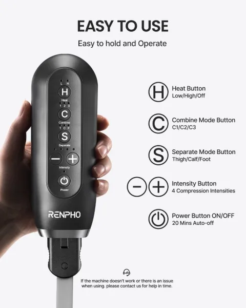 RENPHO Aeria Ultimate Thermal 2 Leg Massager With Heat