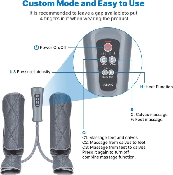 RENPHO Foot & Calf Air Massager With Heat