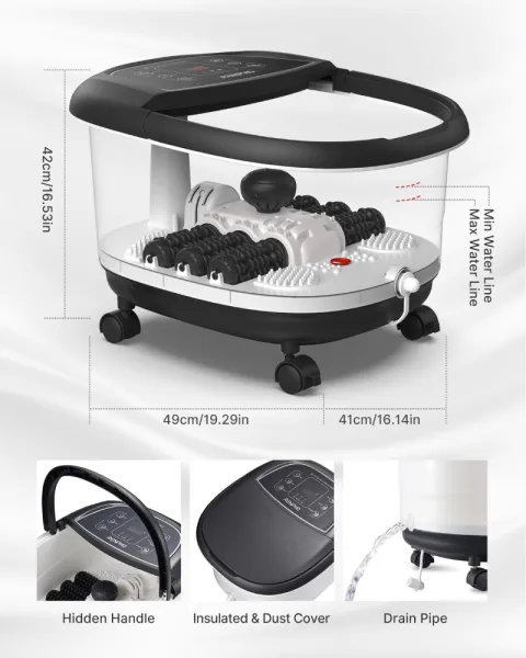 RENPHO Foot Spa Bath Massager Pro JD618
