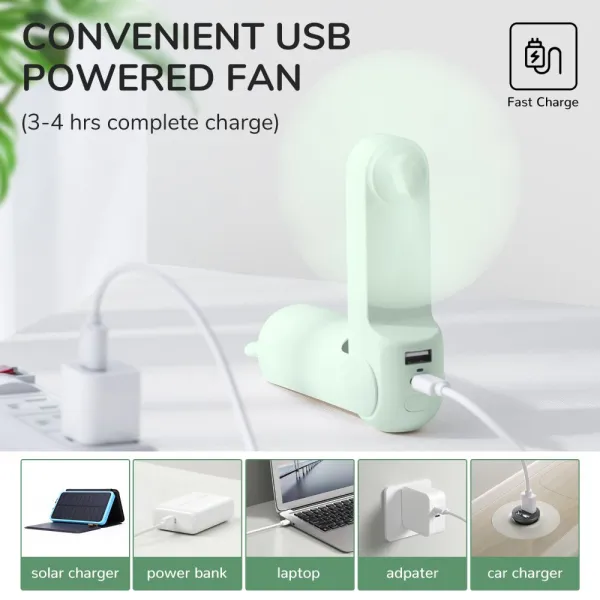 JisuLife Handheld Fan 8 Plus Green