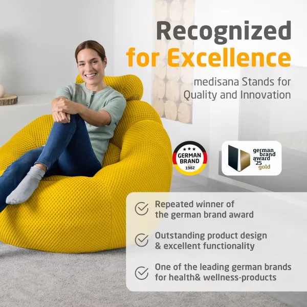 Medisana RS200 Bubble Sofa with Massage Yellow
