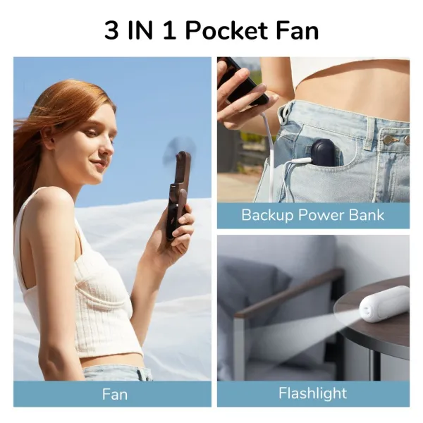 JisuLife Handheld Fan 8 White