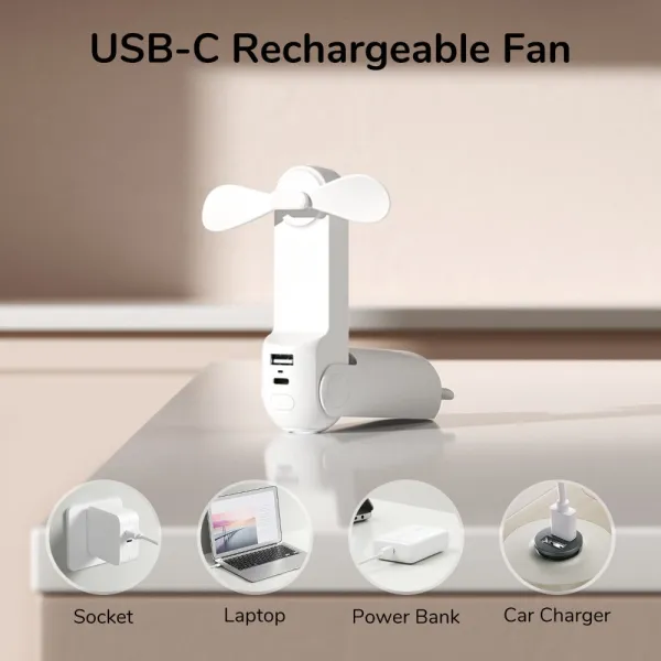 JisuLife Handheld Fan 8 White