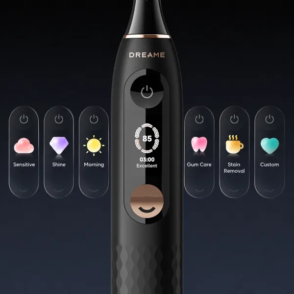 Dreame Sonic Vibration Electric Toothbrush E10S Set Black