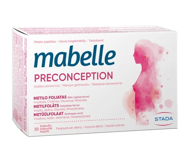 Maisto papildas MABELLE Preconception kapsulės N30