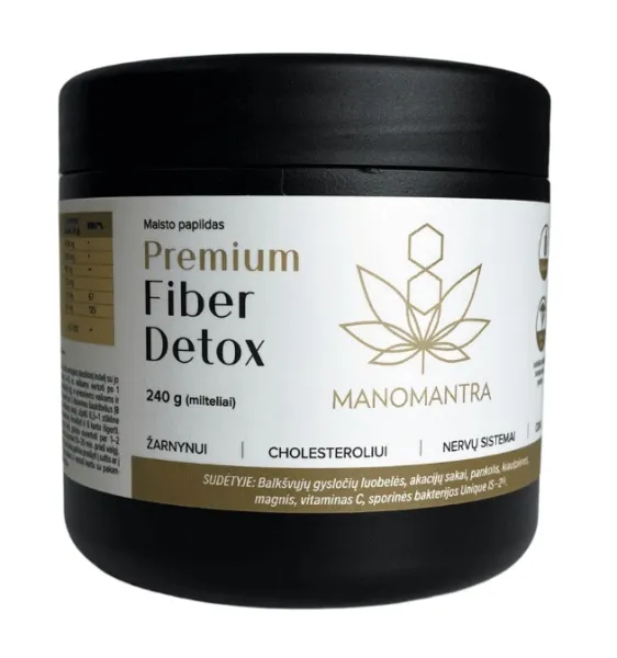 Maisto papildas Premium Fiber Detox skaidulos 240g
