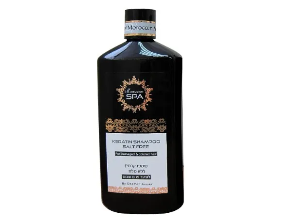 Šampūnas dažytiems ir pažeistiems plaukams MOROCCAN SPA su keratinu ir argano aliejumi 500ml