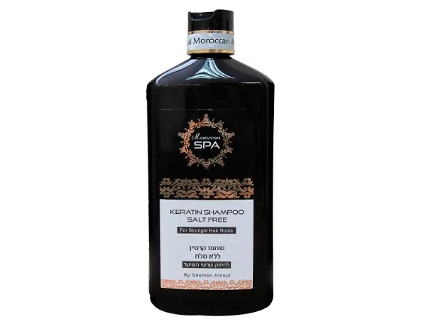 Šampūnas plaukų šaknų stiprinimui MOROCCAN SPA su keratinu ir argano aliejumi 500ml