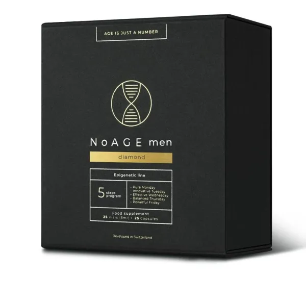 Maisto papildas NOAGE men diamond (25 kapsulės ir 25 buteliukai)