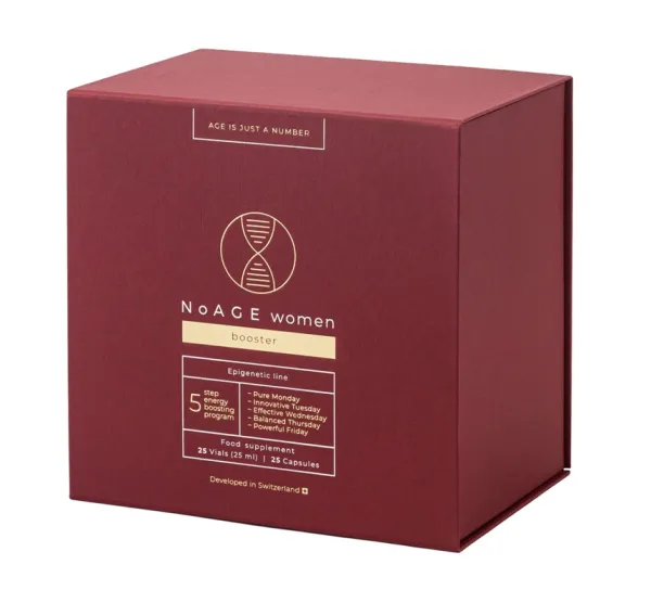 Maisto papildas NOAGE women booster (25 kapsulės ir 25 buteliukai)