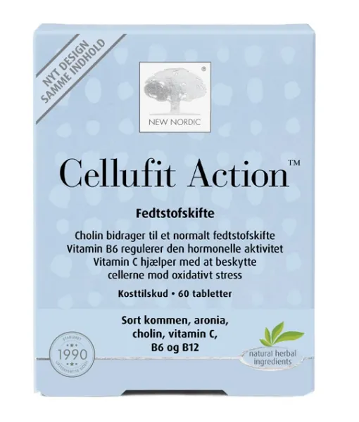 Maisto papildas NEW NORDIC Cellufit Action tabletės N60