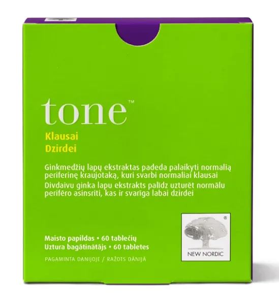 Maisto papildas NEW NORDIC Tone tabletės N60