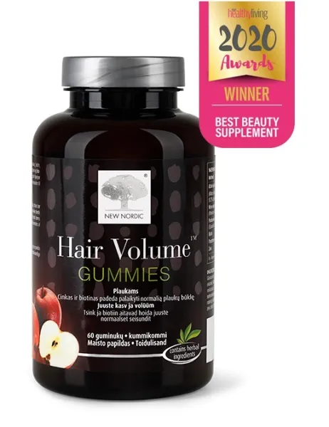 Maisto papildas NEW NORDIC Hair Volume GUMMIES N60