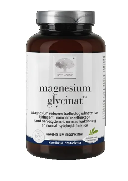 Maisto papildas NEW NORDIC Magnesium Glycinat tabletės N120