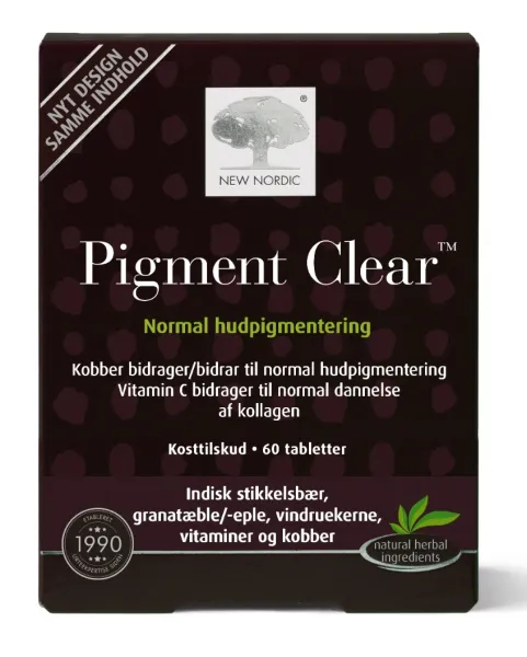 Maisto papildas NEW NORDIC Skin Care Pigment Clear tabletės N60
