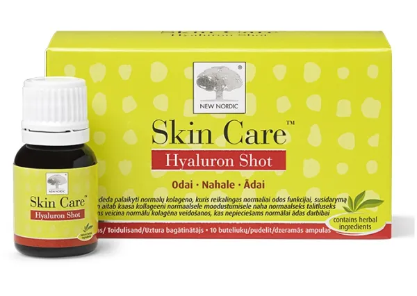 Maisto papildas NEW NORDIC Skin Care Hyaluron Shot 15ml buteliukas N10