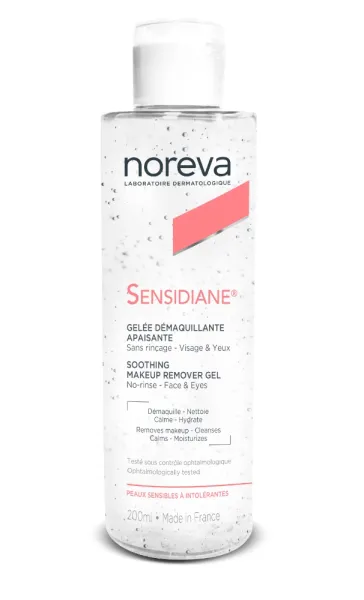 NOREVA SENSIDIANE raminamasis micelinis vanduo ir makiažo valiklis jautriai odai 400ml