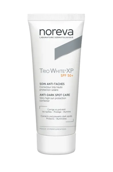 NOREVA TRIO WHITE XP pigmentines dėmes mažinantis kremas SPF50+ 40ml