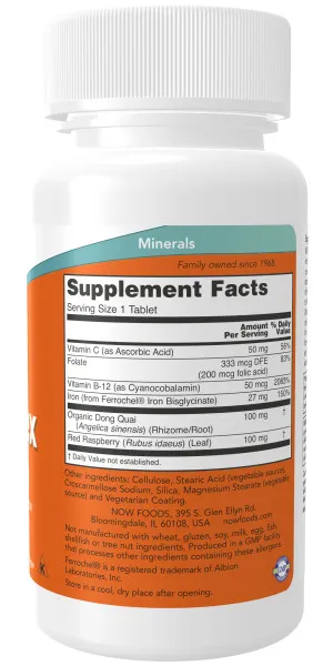 NOW Iron Complex 100 tabs.