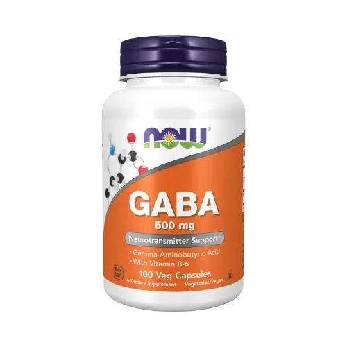 NOW GABA 500mg 100 Veg. Capsules