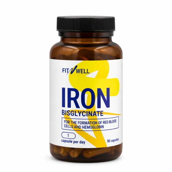 Fitnwell Geležis 90 kaps.