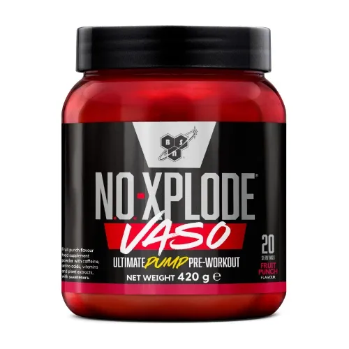 BSN N.O. Xplode VASO prieštreniruotinis gėrimas su kofeinu 420g