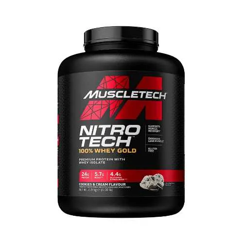 MuscleTech Baltymų Išrūgos Nitro Tech 100% Whey Gold 2.27kg
